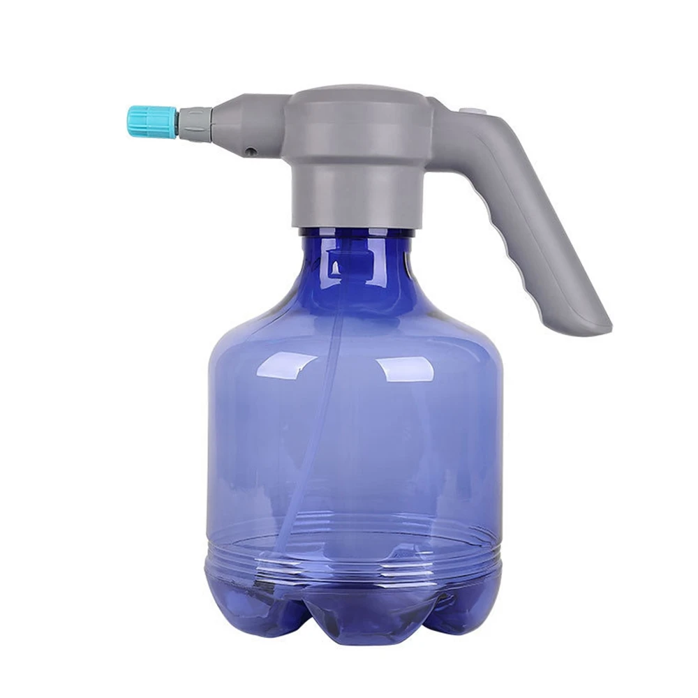 

3L Electric Spray Bottle USB Rechargeable Automatic Watering Can Household Sprayer with Adjustable Nozzle -blue