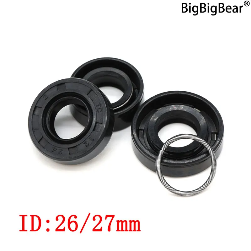 

ID 26/27mm Nitrile Rubber Seal TC-26/27*34/35/37/38/47/48/52/55*6/7/8/10 Nitrile Double Lip Oil Seal