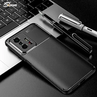 for xiaomi mi 11t pro case carbon fiber soft tpu silicone bumper back cover for mi11t mi 11t pro phone cases