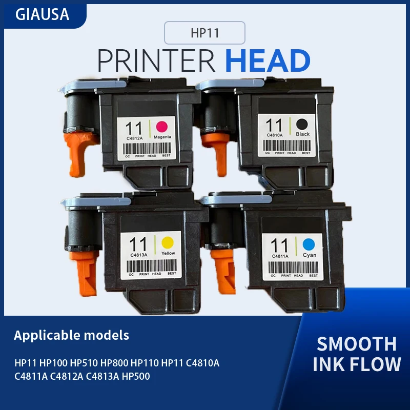 Фото Печатающая головка принтера HP11 для C4810A C4811A C4812A C4813A HP100 HP510 HP800 HP110 HP11 HP500 Печатающая головка для принтера №1