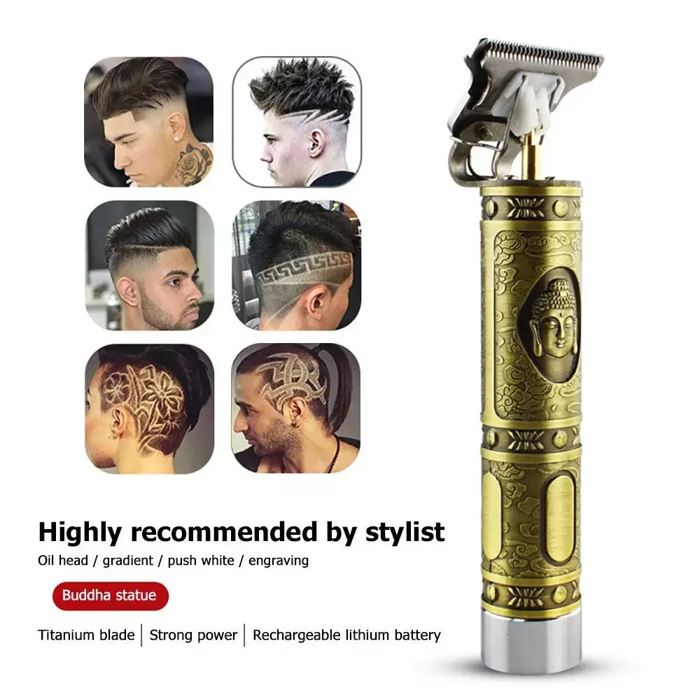 

Профессиональная машинка для стрижки волос, перезаряжаемая бритва, триммер для бороды для мужчин, Беспроводная Машинка для стрижки волос, П...