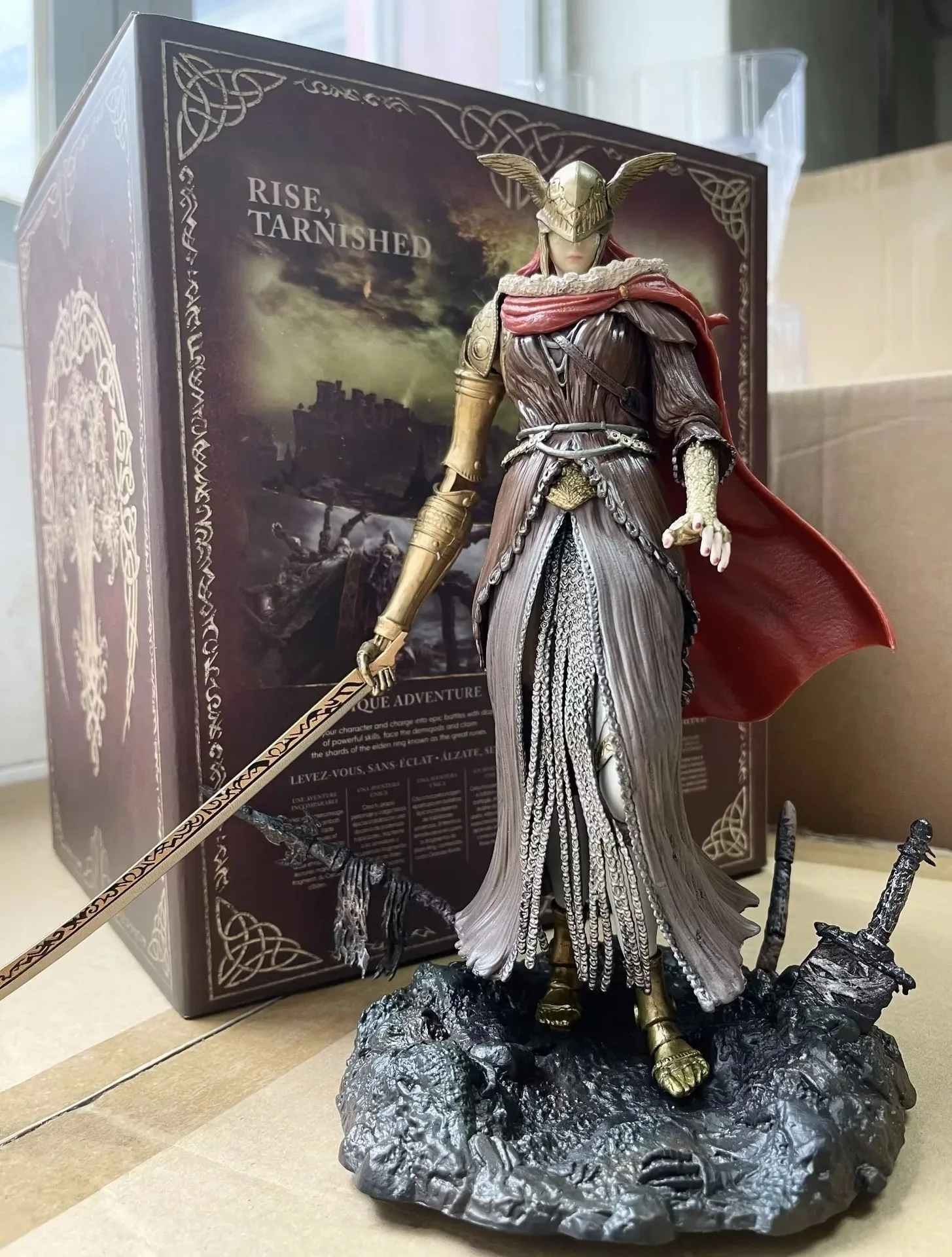 

Elden кольцо валькири фигурки модели игрушки 24 см