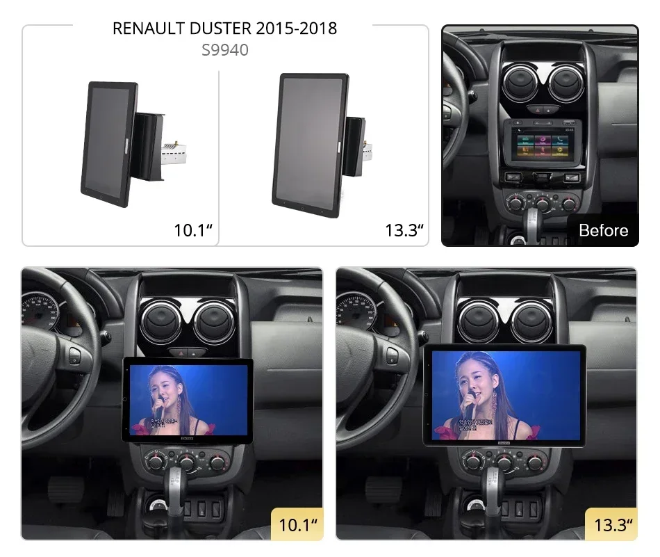 Android10.0 Ownice Автомобильный радиоприемник 1din для Renault DUSTER 2015-2018 Автомобильная
