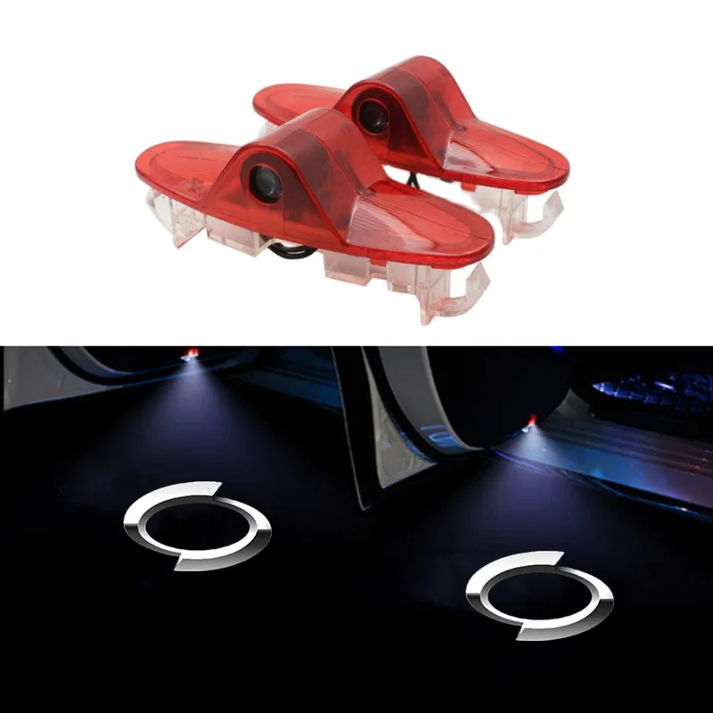 

LED Car Door Lights Logo Projector Shadow Ghost Courtesy Lamp For Renault Samsung QM6 SM5 L43 SM6 SM7 Auto Accessories