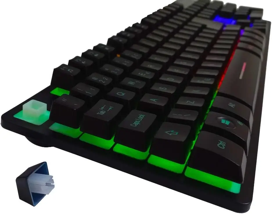 

Luxurious Semi-Mechanical GAMER RGB KP-TM009 Keyboard, Ultimate Gaming Experience with Brilliant Colors and Effects!