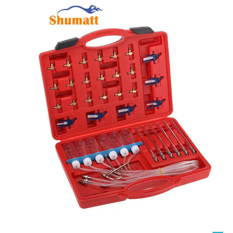 

Fuel Flow Meter Inje-ctors Tester Set For Common Rail Die-sel 6 Cylinder Garage Tool