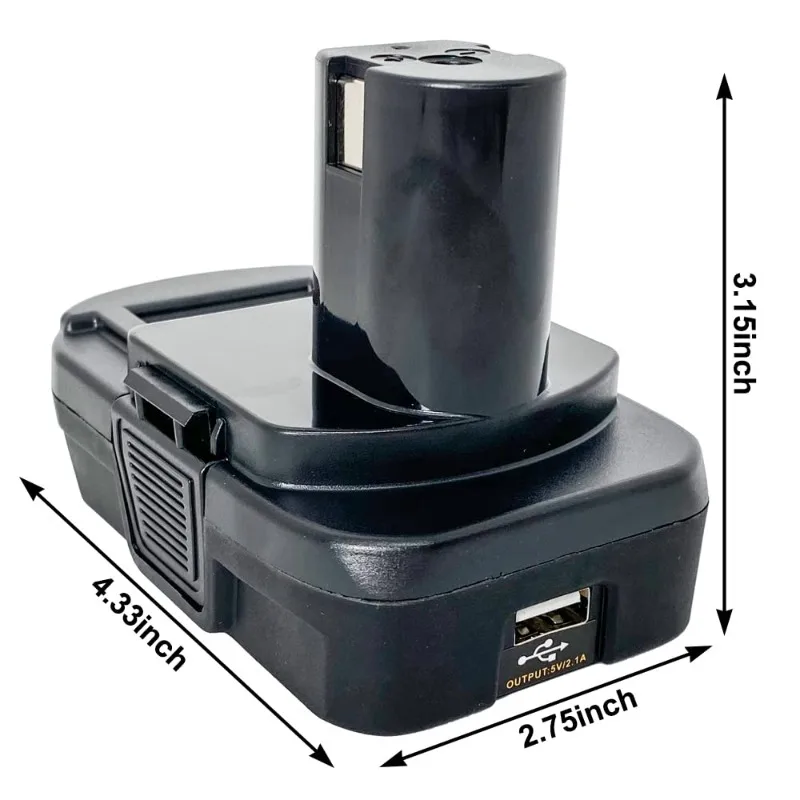 Адаптер батареи ALASICKA BPS18RL для Black + DeckerPorter-CableStanley, литиевая батарея 20 В для Ryobi 18 В One+, беспроводного инструмента (art.: 3920d2aefa227) - 3920d2aefa227