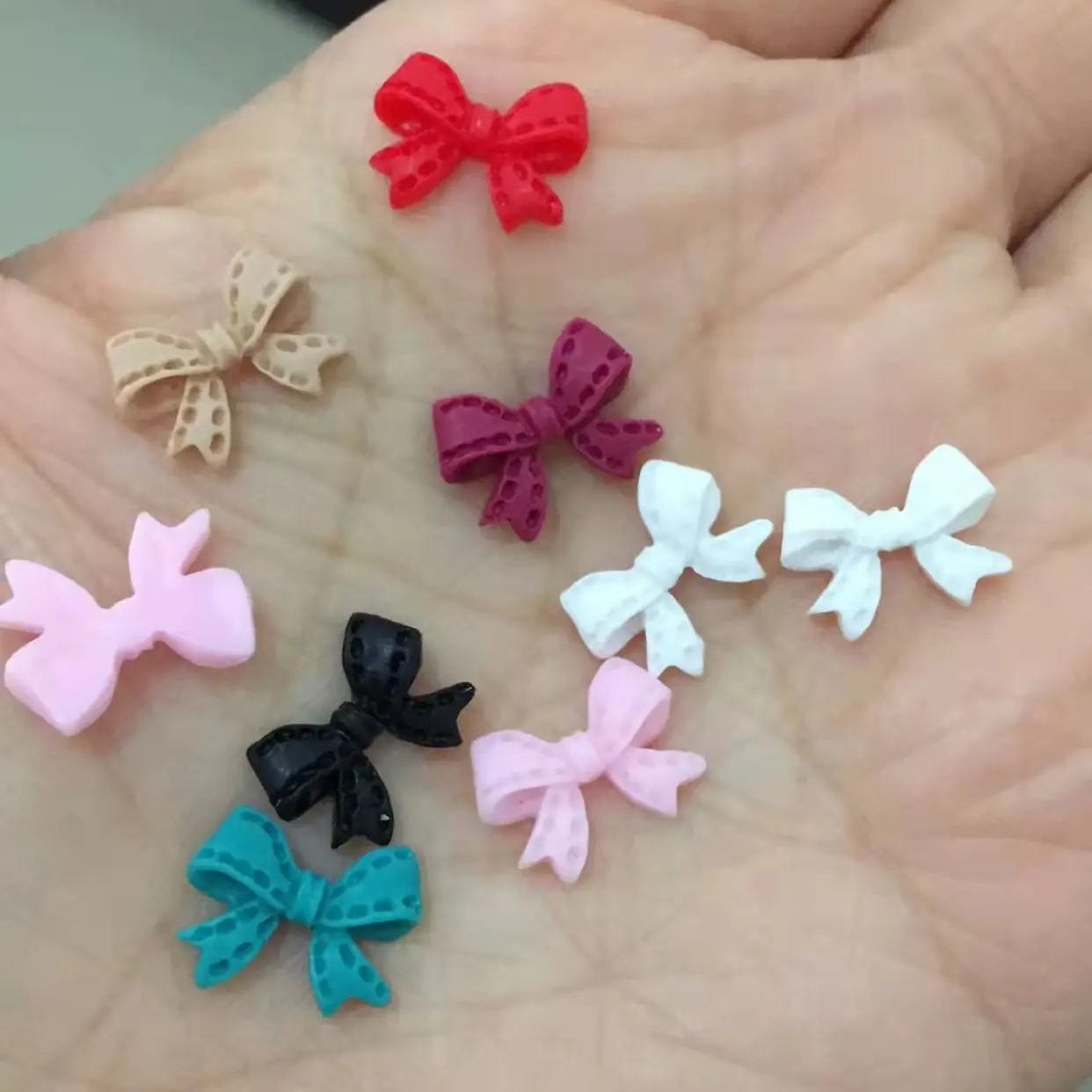 

50pcs Princess Butterfly Charms Nail Art Rhinestones Decorations Colorful-Mix Escape Butterflies For DIY Manicure Craft