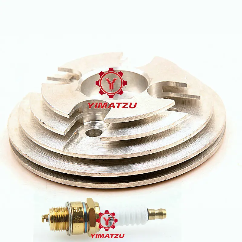 Bicycle Engine Parts F80 80CC Modified All-aluminum CNC Cylinder Head to Improve Heat Dissipation and Increase Power