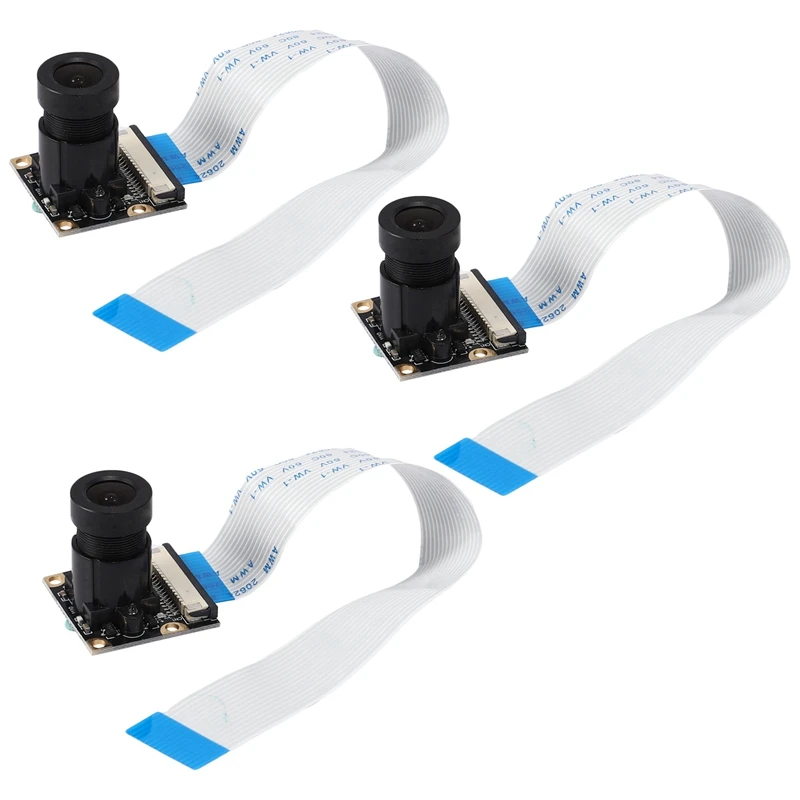 

3X 5Mp Megapixel Night Camera Ov5647 Sensor Wide-Angle Camera Module for Raspberry Pi 3 Model B/2(Wide-Angle Camera)