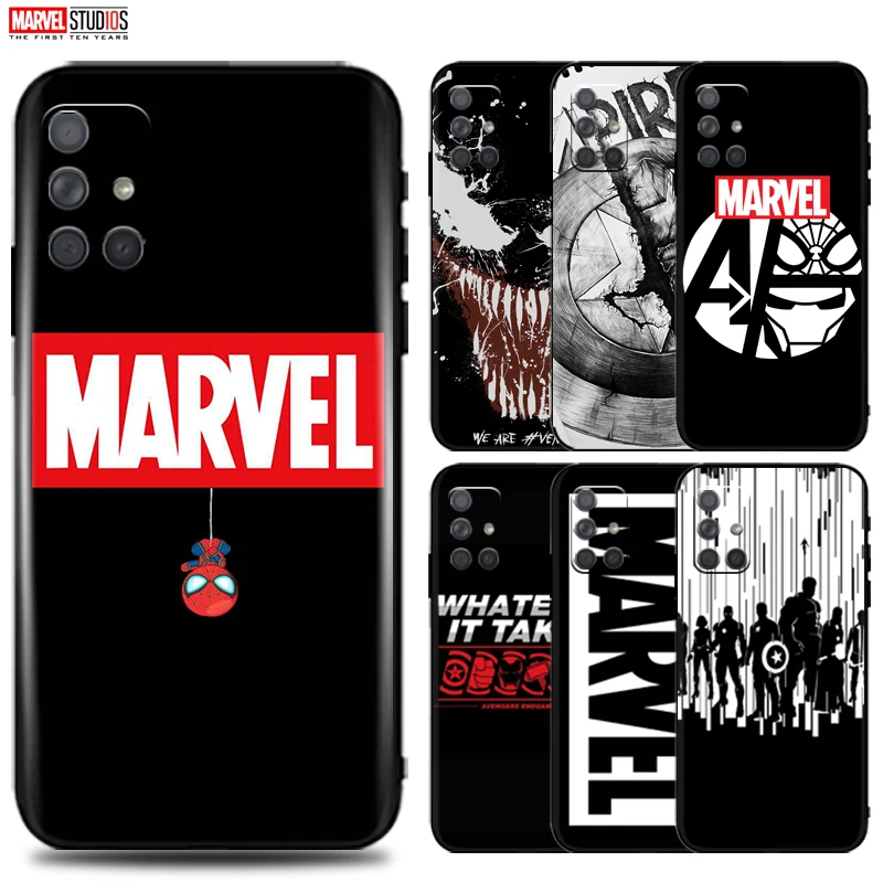 

New Marvel Avengers Logo Phone Case For Samsung Galaxy A01 A11 A21 A21S A31 A41 A51 A71 A12 A22 A32 A52 A72 Ultra-Thin Carcasa