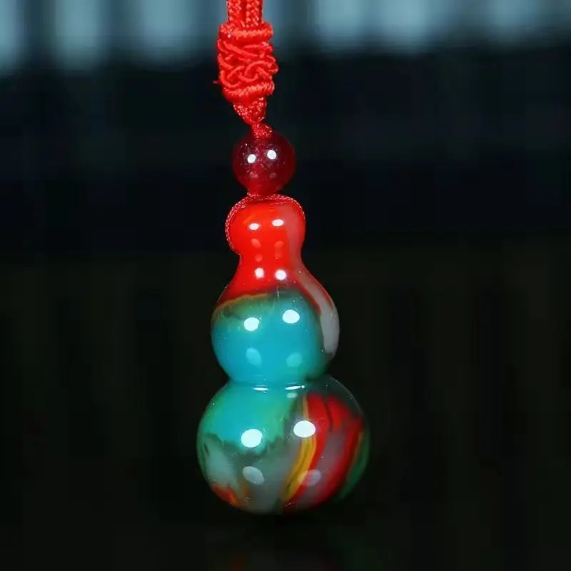 

Xinjiang Gobi Color Jade Gourd Pendant for Men and Women Fulushou Joker Pendant
