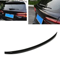 for bmw x5 g05 2019 2021 rear spoiler wing glossy black middle upper tail gate trunk window flap trim center cover splitter lip