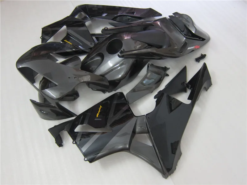 

4Gifts Injection Mold New ABS Motorcycle Fairings Kit Fit For HONDA CBR600RR F5 2003 2004 03 04 Bodywork Set Black Gray