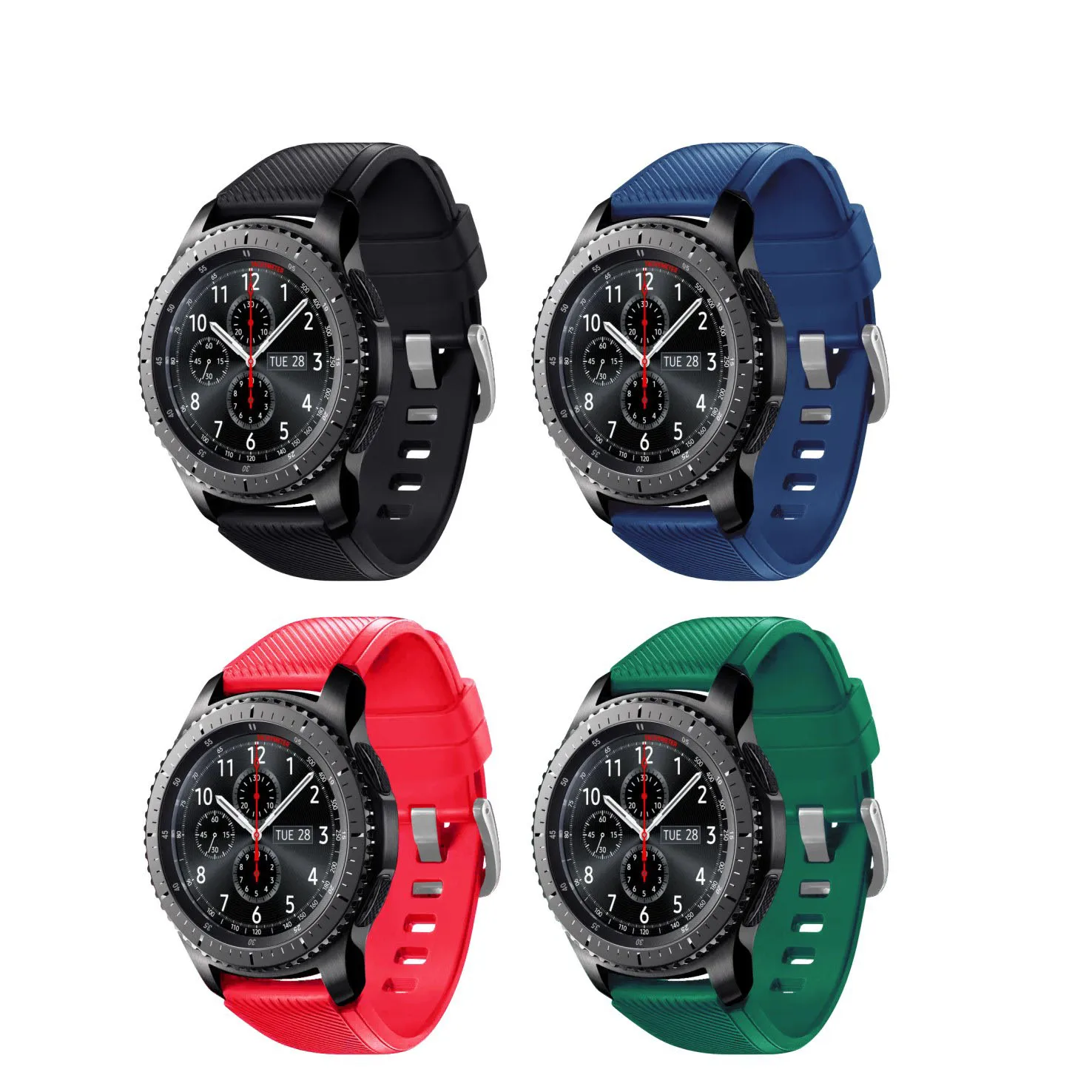 22mm Soft Silicone Strap For Samsung Galaxy Watch3 46mm Gear S3 Huawei Watch GT GT2 46mm Comfortable Band for Amazfirt GTR 47mm