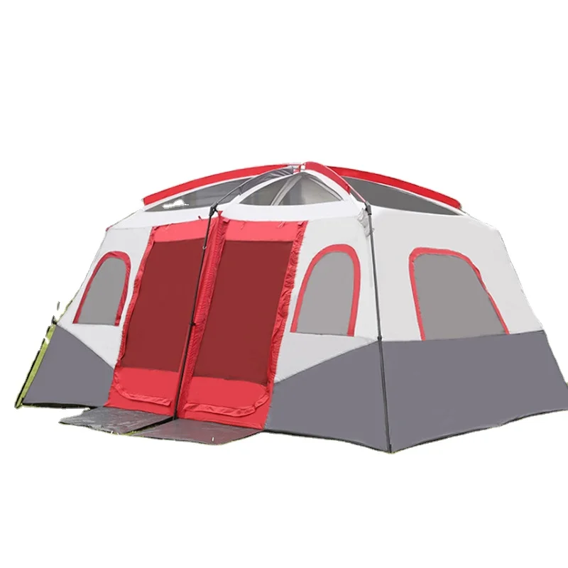 

Две спальни и одна гостиная палатка для кемпинга на открытом воздухе на 8-10-12 человек с двумя s большими