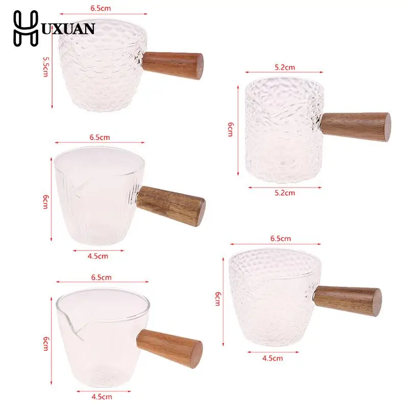

Mini Glass Milk Cup Creamer Jug Multi-Functional Seasoning Dish Small Glass Coffee Milk Pitcher Vinegar Sauce Cup With Handle