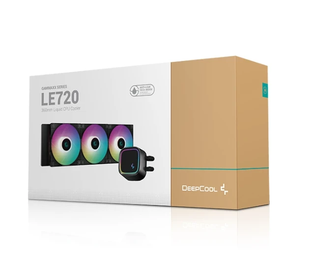 Водяной кулер для Deep cool 360 ARGB LE720 черный/белый игрового компьютера охлаждающие