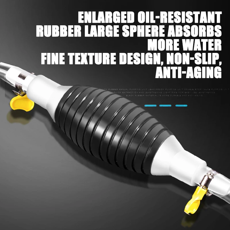 Hand Fuel Pump Car Tank Sucker Oil Transfer Petrol Diesel Liquid Manual Syphon Saver for |