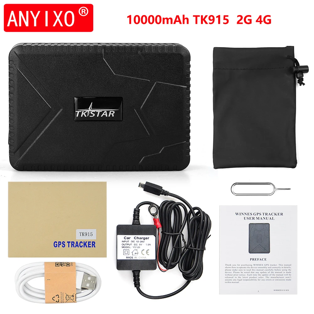 Оригинальный TKSTAR 2G 4G LTE TK915 водонепроницаемый IP 66 Автомобильный GPS трекер 120 дней в режиме ожидания магнит Tk905B Бесплатная платформа