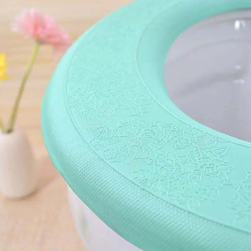 Универсальный Водонепроницаемый Мягкий чехол для сиденья унитаза EVA моющийся