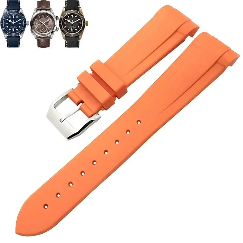 Ремешок HAODEE из натурального каучука 20 мм 22 специально для Tudor Pelagos 1958 39 41