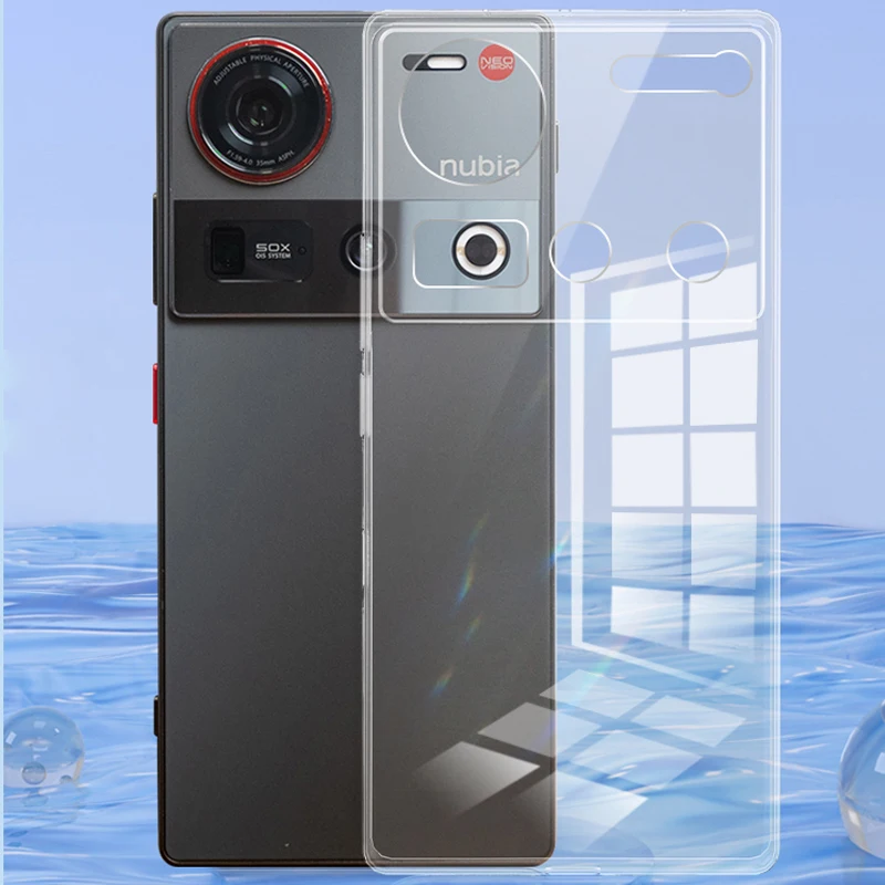 Прозрачный чехол для Nubia Z70 ультратонкий защитный камеры задняя крышка телефона