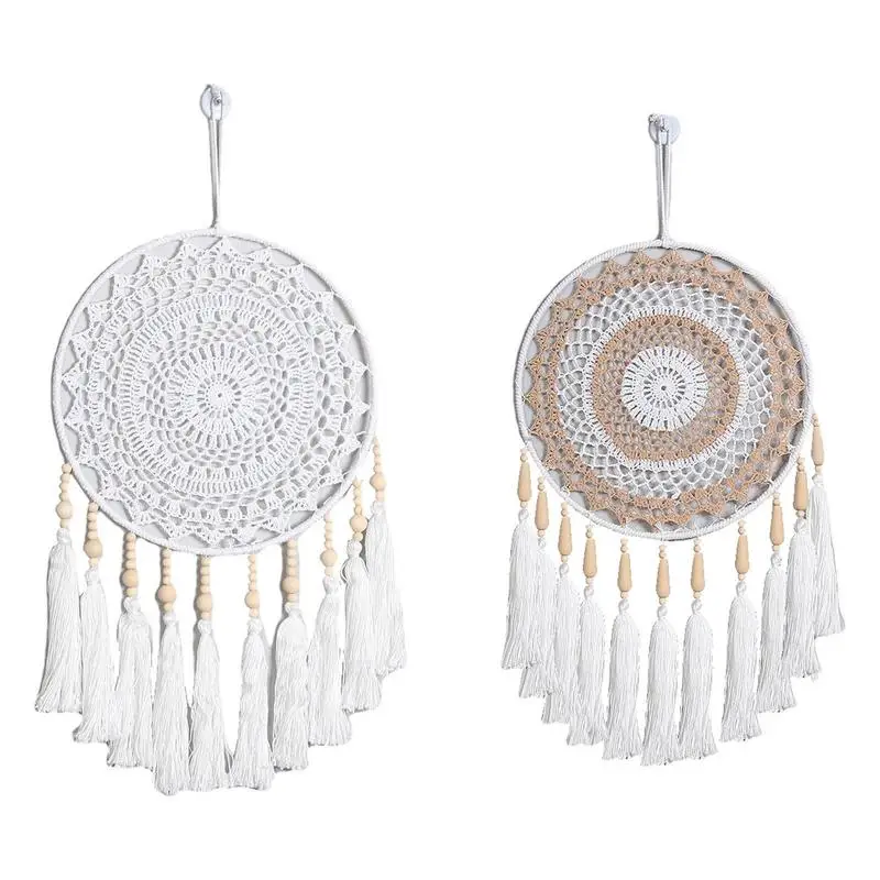 

Classic Bohemian Hanging Dreamcatcher Moon Star Round Handmade Dream Catcher Wall Decoration Home Ornament Decoration Art Gifts