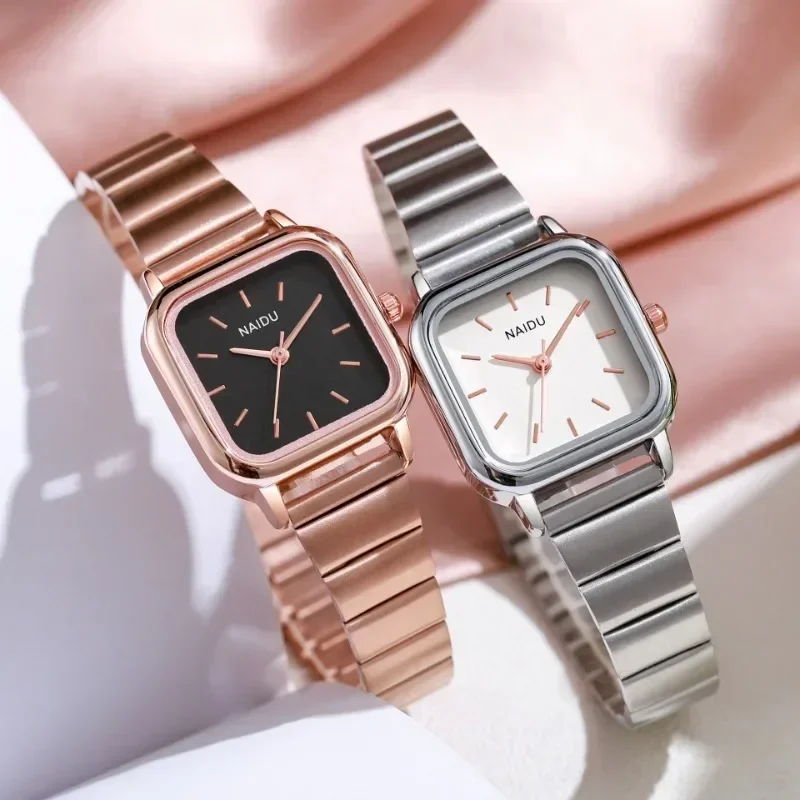 Брендовые модные часы для женщин регулируемая длина ремешок из нержавеющей