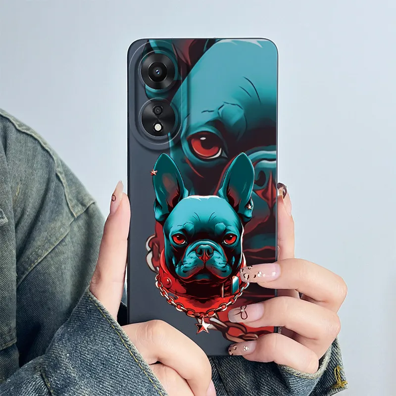 Фото Чехол для телефона OPPO A78 5G CPH2483 CPH2495, силиконовый чехол с милым цветком панды для мальчиков и девочек, окрашенный корпус с рисунком, чехол №3