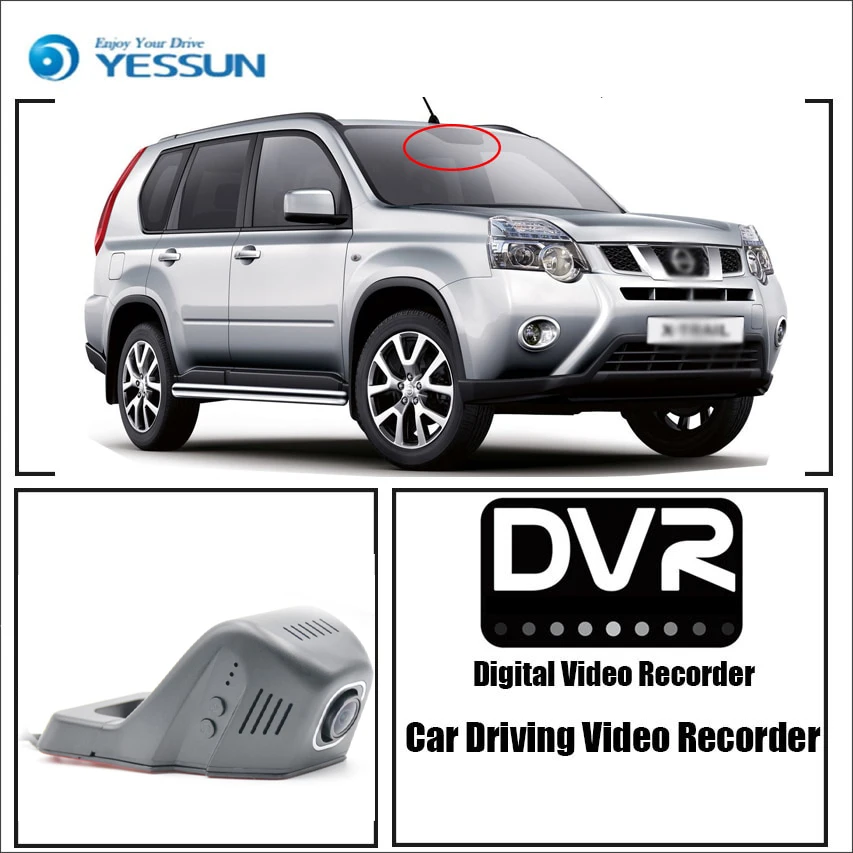 

YESSUN для Nissan X-Trail Car Wifi DVR мини камера для вождения видео регистратор Novatek 96658 регистратор видеорегистратор ночное видение