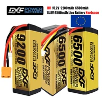 dxf lipo 4s battery 14 8v 15 2v 6500mah 9200mah gold version graphene racing series hardcase for rc car bx evader truggy buggy