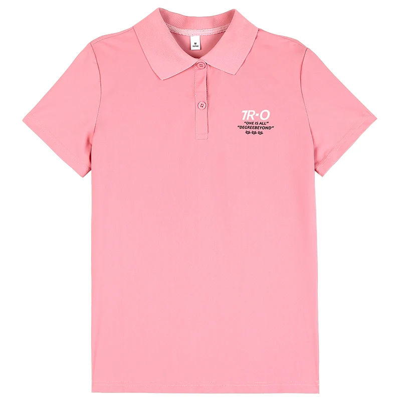 Женская рубашка-поло из ледяного шелка с короткими рукавами Дятел новинка лета