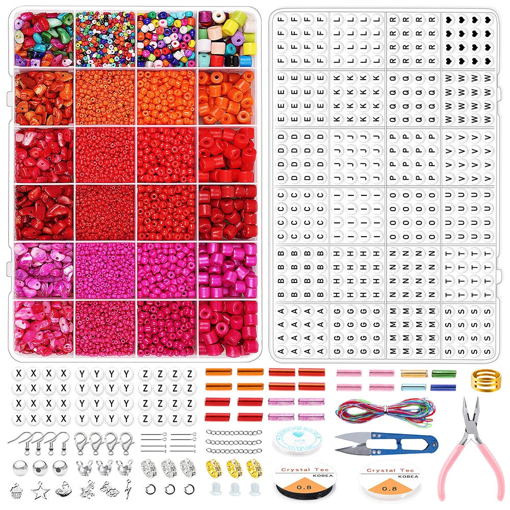 

Natural Semi-Precious Irregular Crystal Stones Beads Of Different Colors Rice Beads Supplies Jewelry Making Kit For DIY Craft