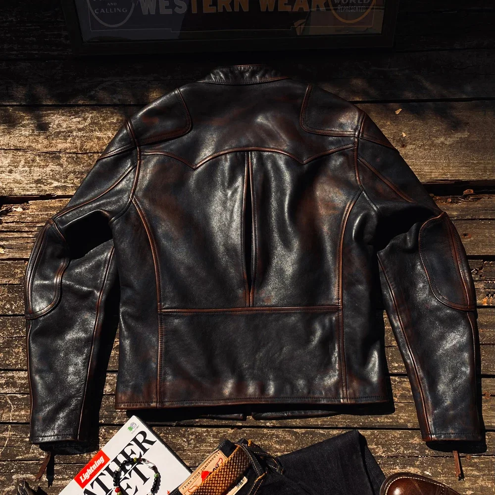 YR! Бесплатная доставка. Бренд Cidu. Классическая кожаная куртка motor rider. Винтажное