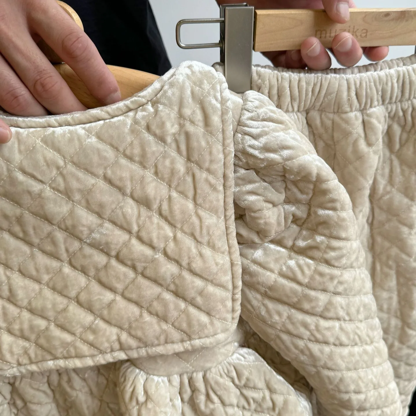 Детские комплекты Осень-зима бархатная хлопковая утепленная детская однотонная