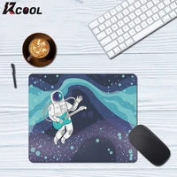 ins cosmonaut universe space small mouse pad non slip thickened rubber base pad for computer laptop office learning table mat