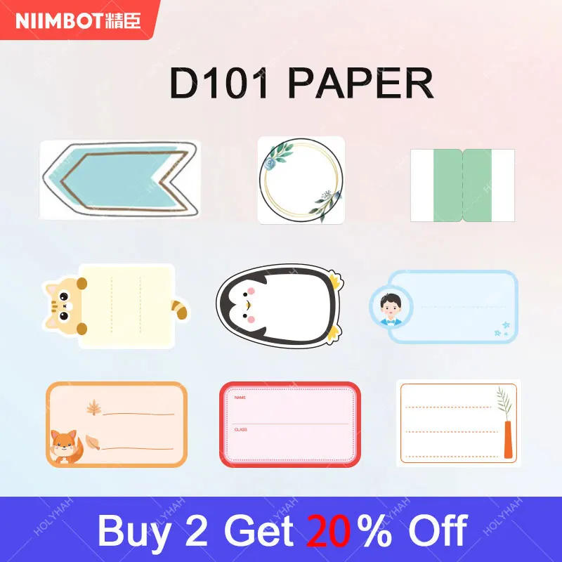 

NIIMBOT D101 Миниатюрный белый принтер, наклейка для этикеток, защита от масла, водонепроницаемая, устойчивая к разрыву, для супермаркетов, цена, ...