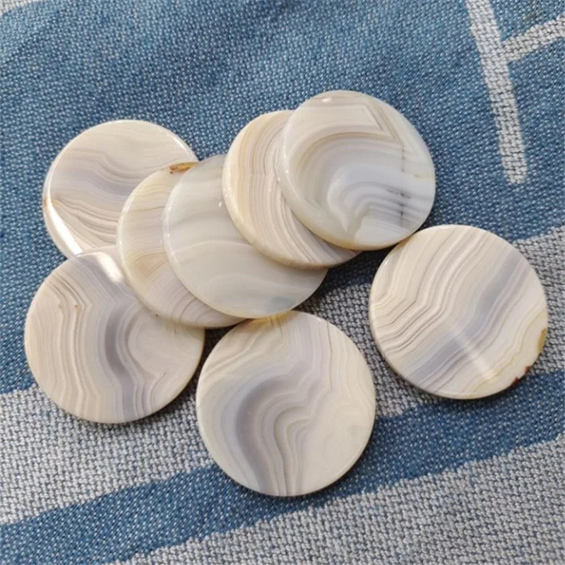 

4PCS Nature Semi Precious Stone We Selling By Pieces 35MM Round Shape No Hole Handcraft Display Items Free Shippings Faster