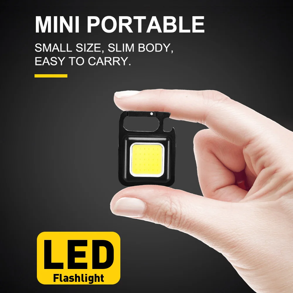 

Flash Light Pocket Clip Keychain Mutifuction Portable Flashlight Pocket Work Light Outdorr Camping Fishing Climbing Lantern LED