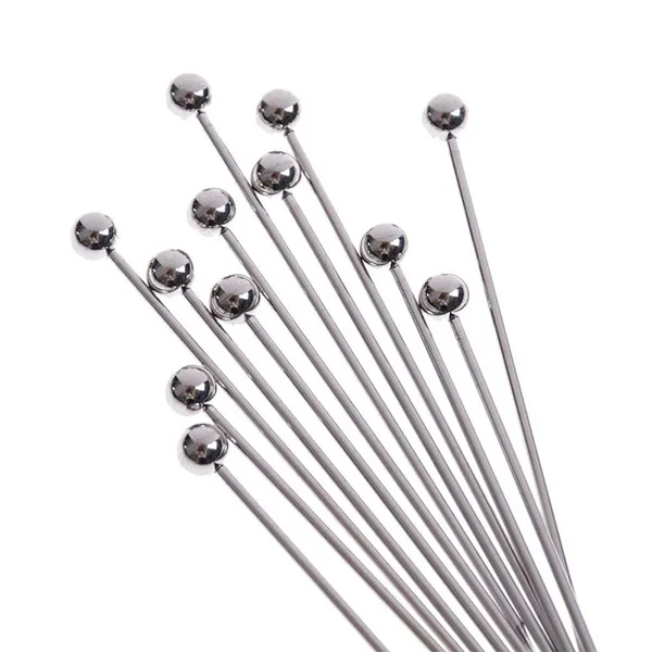 Фруктовая вилка из нержавеющей стали для коктейлей, шпажки, зубочистки, палочки для вечеринок в баре, многоразовые принадлежности для напитков.