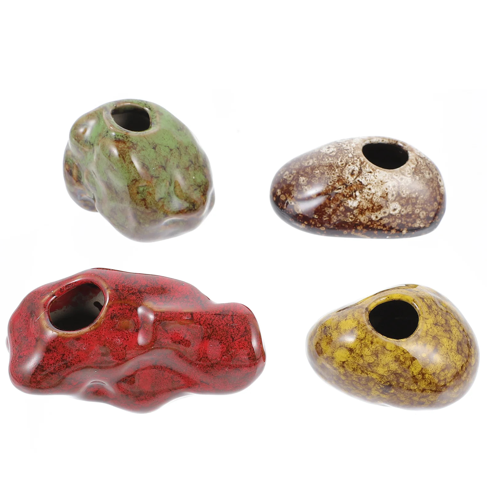 

4 Pcs Ceramic Hydroponic Flower Vases Flower Arranging Vase Flower Holder