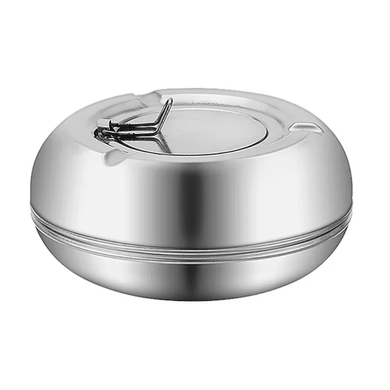 

Ashtray Stainless Steel Simple Modern Outdoor Cigarettes Tray for Patio Tabletop Office Home Bedroom Yard Decoration Gifts F19B