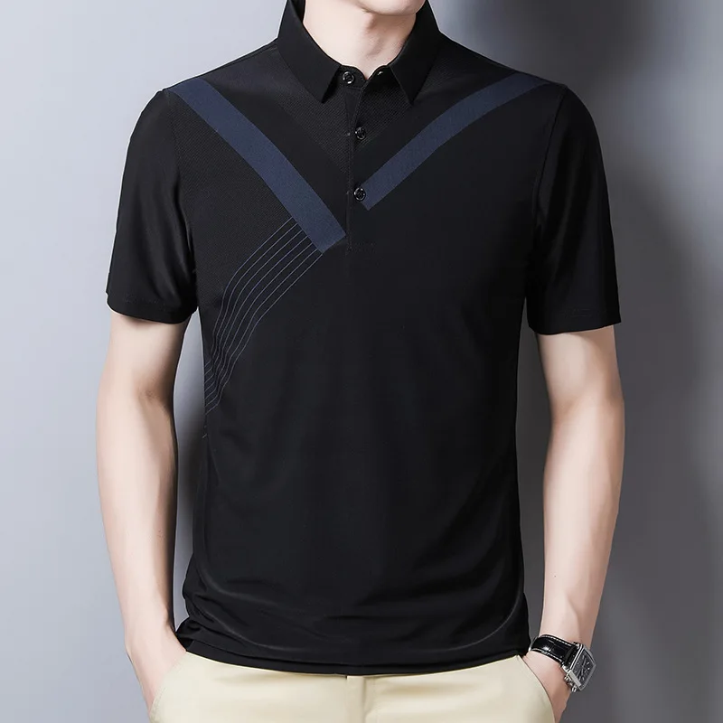 

Embroidery 35% Cotton Polo Shirts For Men Casual Solid Color Slim Fit Mens Polos New Summer Fashion Brand Men Clothing