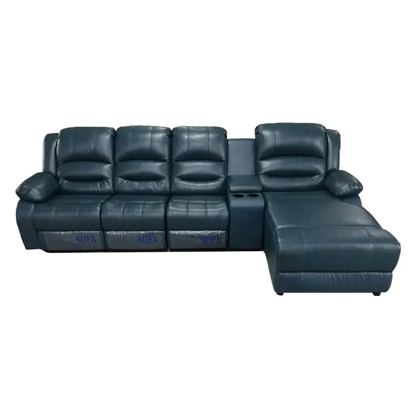 

Home theater living room modern combination corner sofa electric function first-class space capsule leather sofa