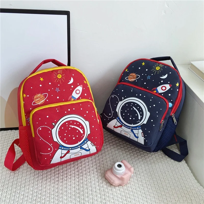 Children Cute Astronaut Rocket Fashion Backpacks New Popular Girl Boy Students Cartoon Lightweight Schoolbags for Travel Hot