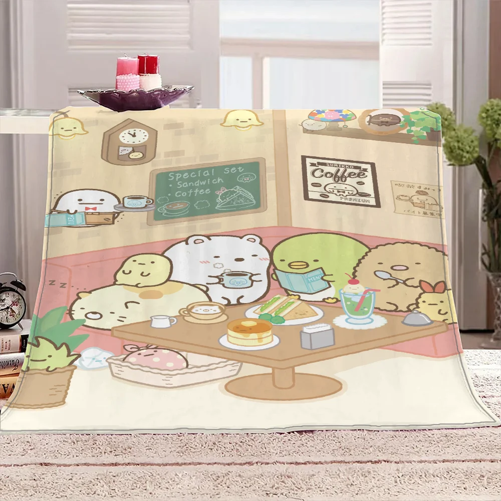 Мягкое Плюшевое Декоративное Одеяло Sumikkogurashi Для Дивана-кровати Домашнего
