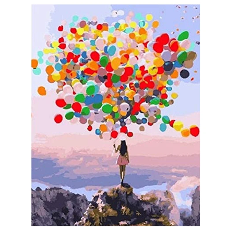 

Популярная цифровая Картина на холсте акриловая картина маслом Набор для рисования картины для взрослых и детей картины по номерам девочки...