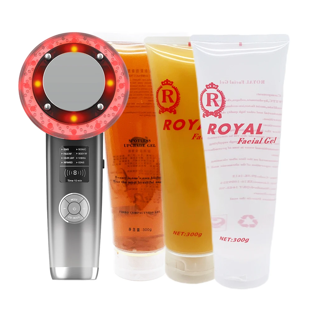 

Ultrasonic 8 In 1 Body Massager Galvanic EMS Fat Burner Cellulite Skin Care Infrared Fat Removal Therapy Beauty Slimming Device
