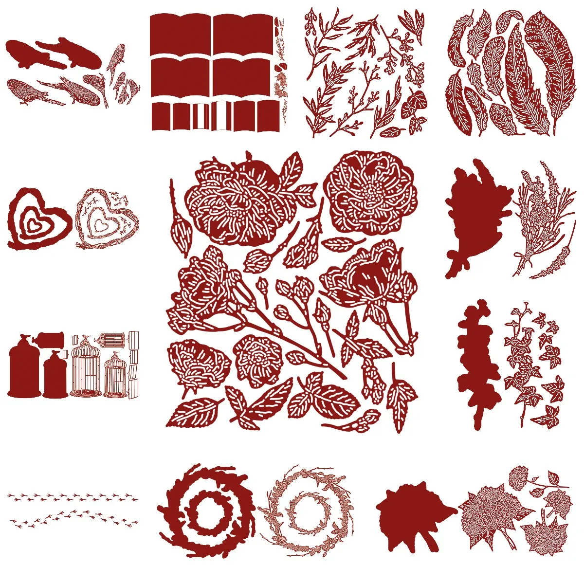 

Новинка 2023, металлические Вырубные штампы в виде книжки, пера, птичьей клетки, цветка, сделай сам, скрапбукинг, крафтовый трафарет, фотошаблон, декор ручной работы